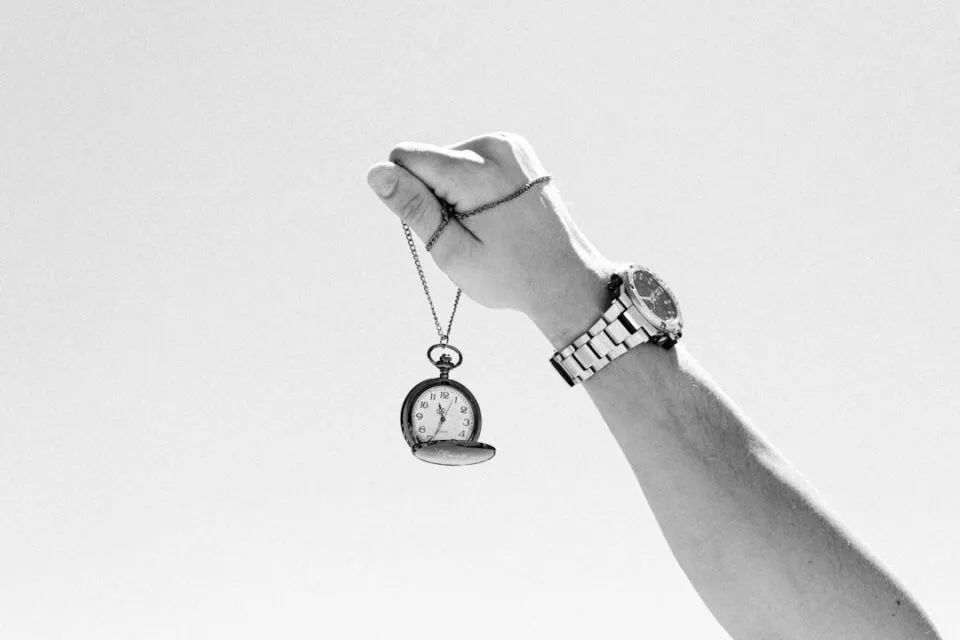Photo thoughts about time concept